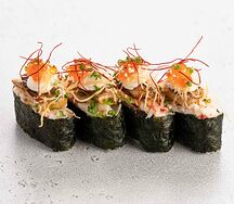 Суши с фуа-гра с камчатским крабом (4 шт)