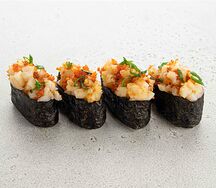 Запеченные суши с креветкой (4 шт)