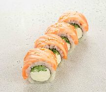 Запеченный ролл Филадельфия (4 шт)