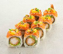 Ролл с креветкой темпура и соусом манго (8 шт)