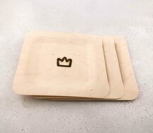 Одноразовая деревянная тарелка (3 шт)