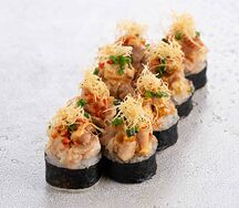 Запеченный ролл с курицей (8 шт)