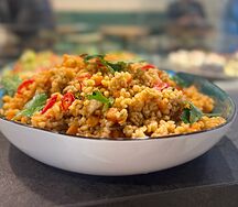 Булгур с овощами