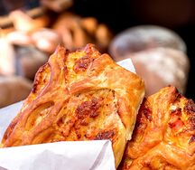 Слойка ветчина сыр