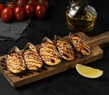 Запеченные мидии гриль