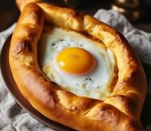 Большой хачапури по-аджарски