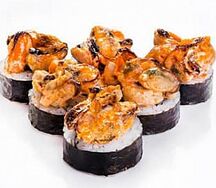 Ролл с мидиями