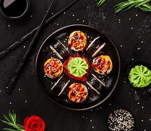 Ролл с мидиями