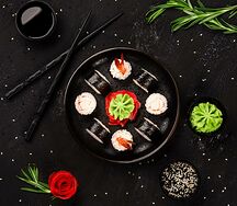 С тигровой креветкой