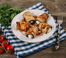 Рулетики из баклажанов