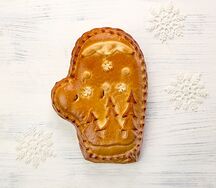 Пирог с мясом Рукавичка