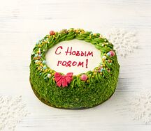 Новогодний торт Зимняя вишня