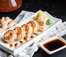 Ролл темпура с креветкой