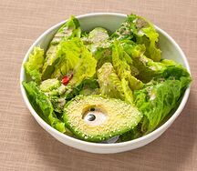 Зеленый салат с авокадо 