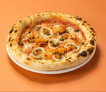 Пицца с морепродуктами