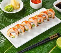 Ролл с обожженным лососем 