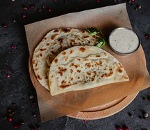 Кутаб с сыром и зеленью