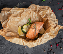 Семга на пару