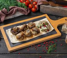 Шампиньоны на мангале