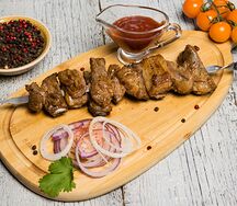 Шашлык из бараньих семечек