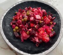 Винегрет классический с горошком и солеными огурцами