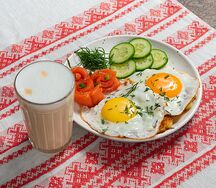 Завтрак в Москве с кофе