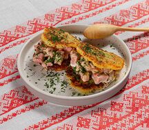 Драники с мачанкой