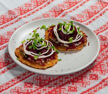 Драники под шубой