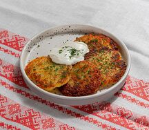 Драники со сметаной