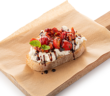 Брускетта со страчателлой