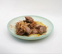 Печень куриная с луком