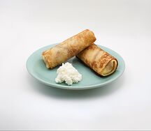 Блины с творогом