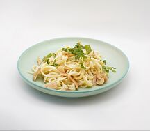 Паста с грибами и курицей