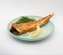 Минтай жареный