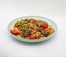 Фасоль с говядиной