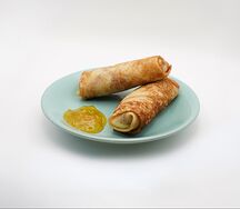 Блины с абрикосовым джемом