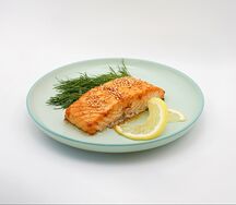 Семга в кунжуте