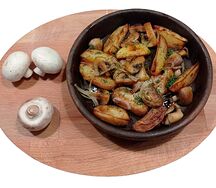 Картофель жареный с грибами