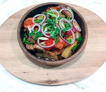 Оджахури со свининой и картошкой