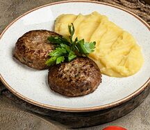 Котлеты из свинины и говядины