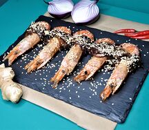 Лангустины жареные с азиатским соусом