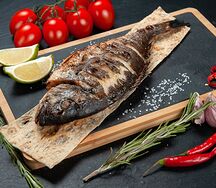 Дорадо на мангале