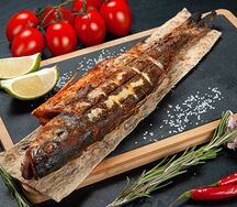 Сибас на мангале