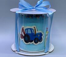 Мини торт Синий трактор