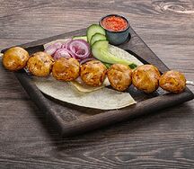 Шампиньоны на мангале