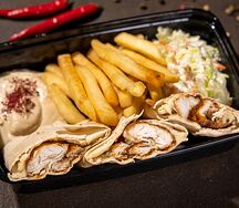 Арабский обед с багетом