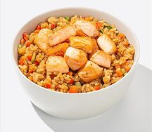 Рис с лососем