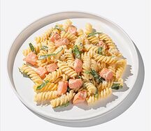 Паста с лососем в сливочном соусе