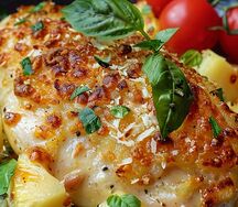 Куриное филе с ананасами