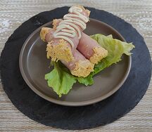 Рулетики с ветчиной и сыром